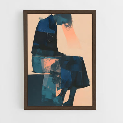 ap-conceptual art-8 cadre Bois foncé
