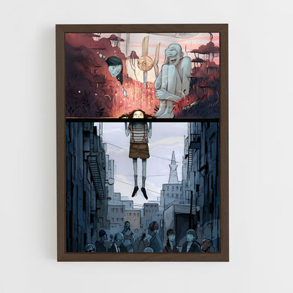 ap-conceptual art-9 cadre Bois foncé