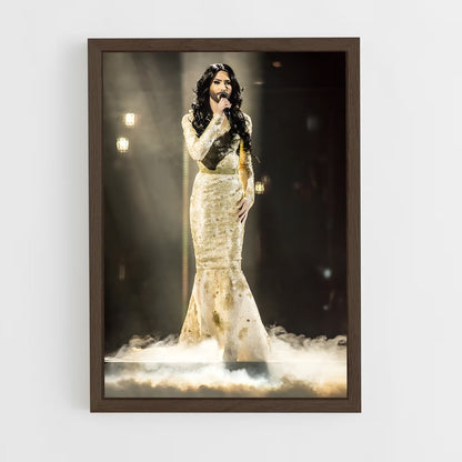 ap-conchita wurst-5 cadre Bois foncé