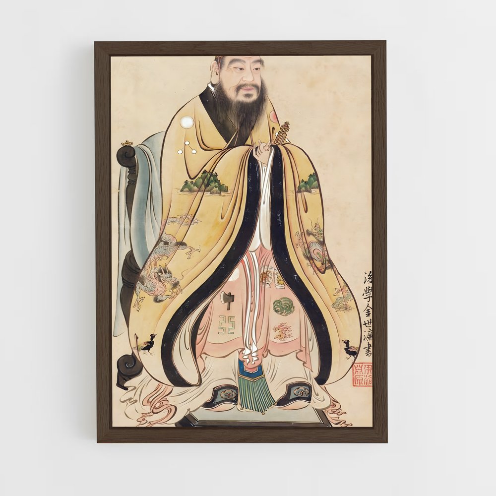 ap-confucianism-3 cadre Bois foncé