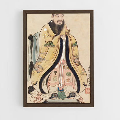 ap-confucianism-3 cadre Bois foncé