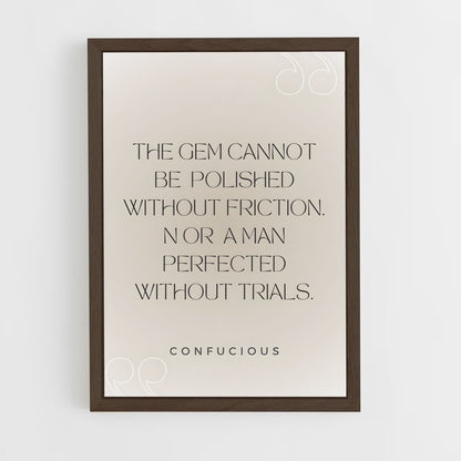 ap-confucius-4 cadre Bois foncé