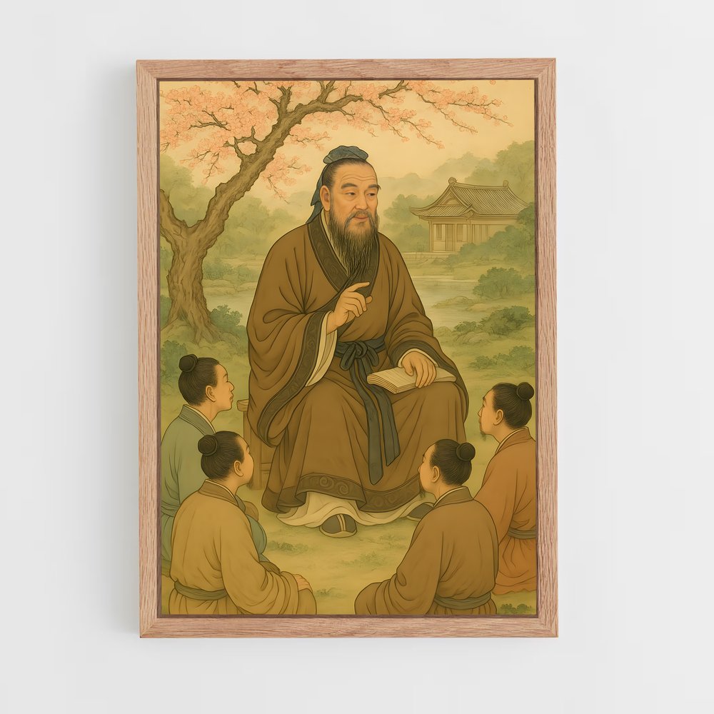 ap-confucius-6 cadre Bois clair