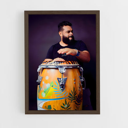 ap-congas-3 cadre Bois foncé
