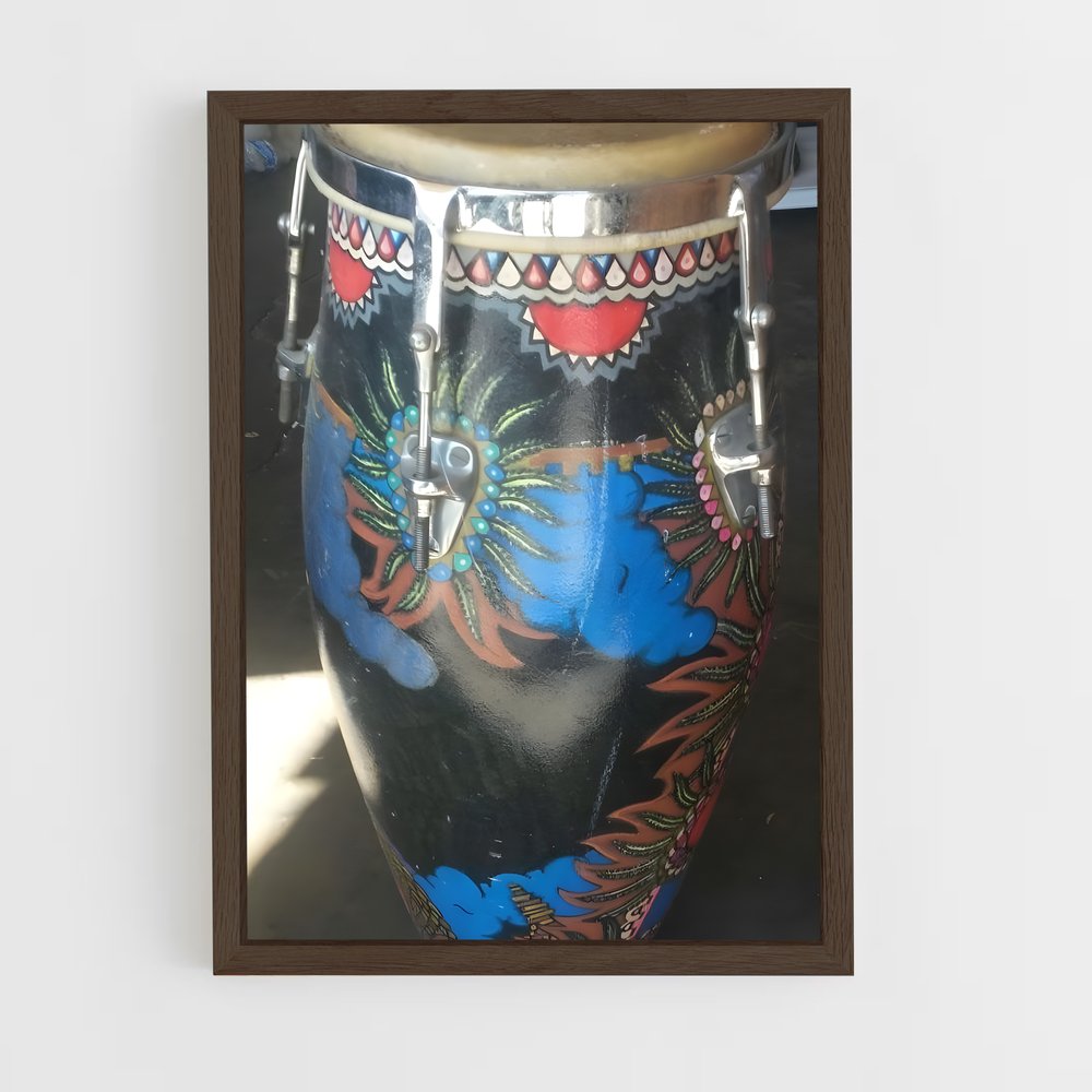 ap-congas-4 cadre Bois foncé