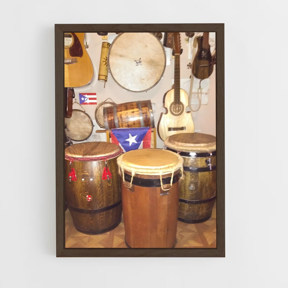ap-congas-6 cadre Bois foncé