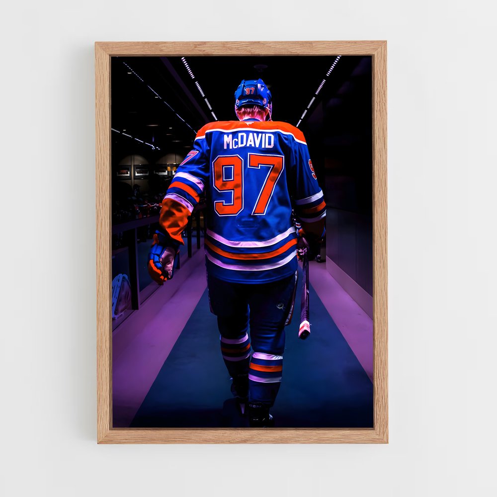 ap-connor mcdavid-1 cadre Bois clair