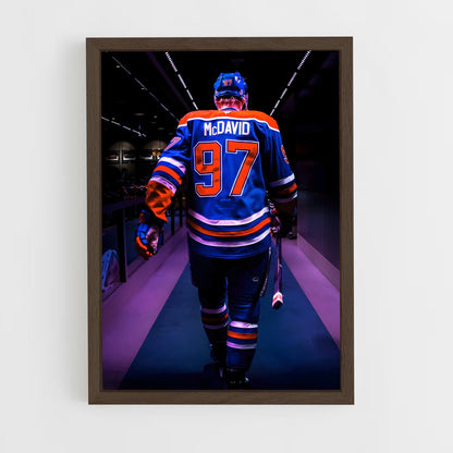 ap-connor mcdavid-1 cadre Bois foncé