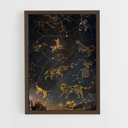 ap-constellations-2 cadre Bois foncé