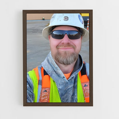 ap-construction worker-6 cadre Bois foncé