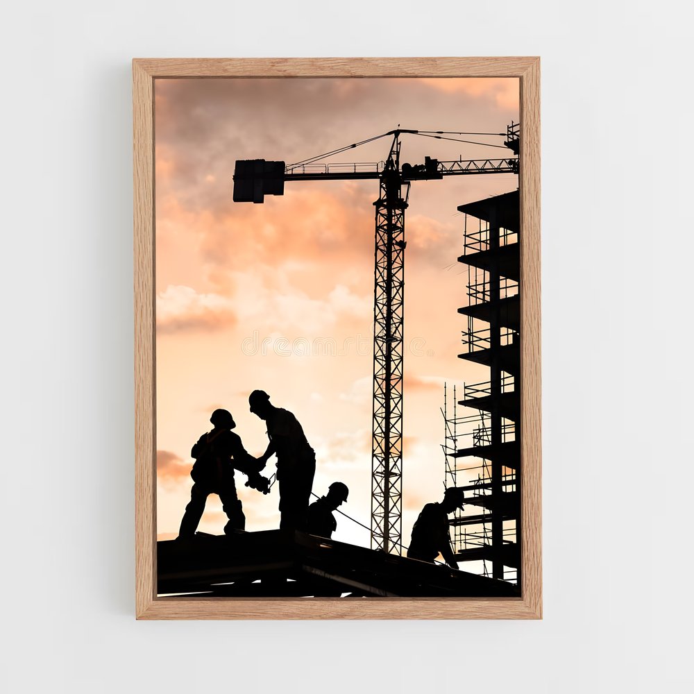 ap-construction worker-9 cadre Bois clair