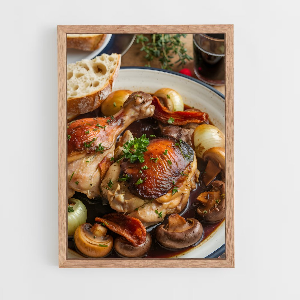 ap-coq au vin-2 cadre Bois clair