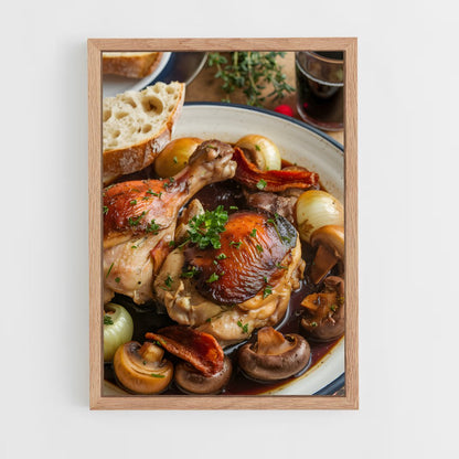 ap-coq au vin-2 cadre Bois clair