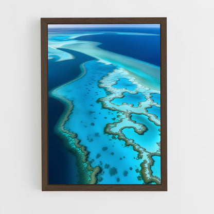 ap-coral reef-4 cadre Bois foncé