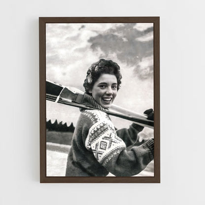 ap-cortina d'ampezzo 1956-1 cadre Bois foncé