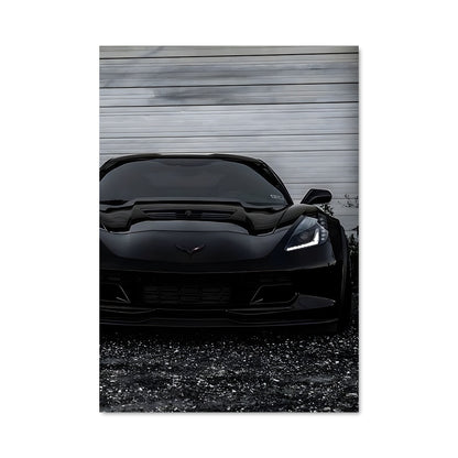Poster Corvette Noire