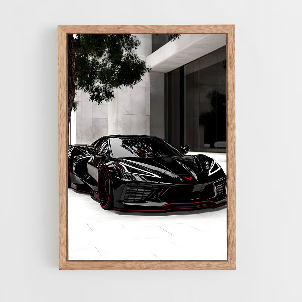 ap-corvette c8 stingray-4 cadre Bois clair