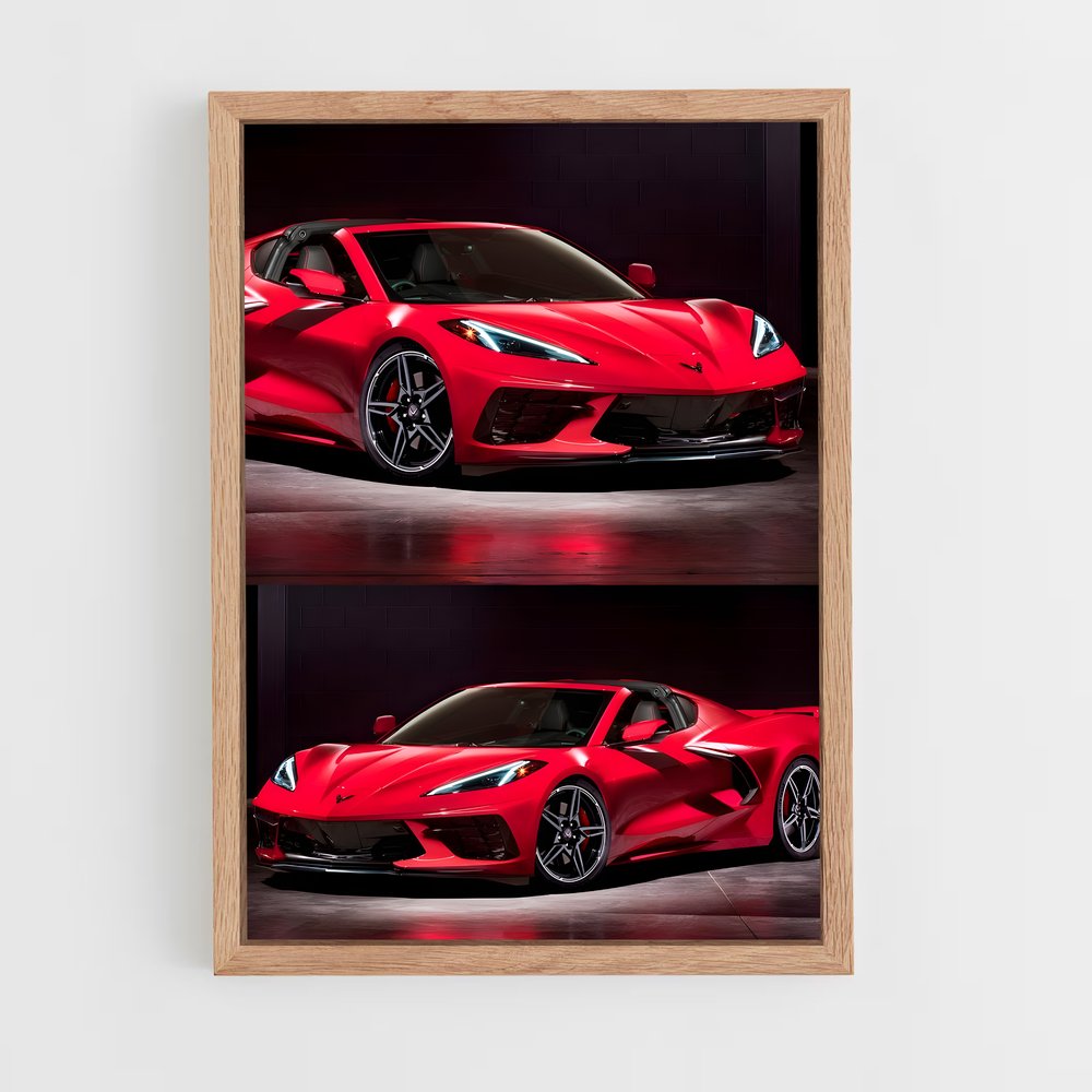 ap-corvette c8 z06-7 cadre Bois clair
