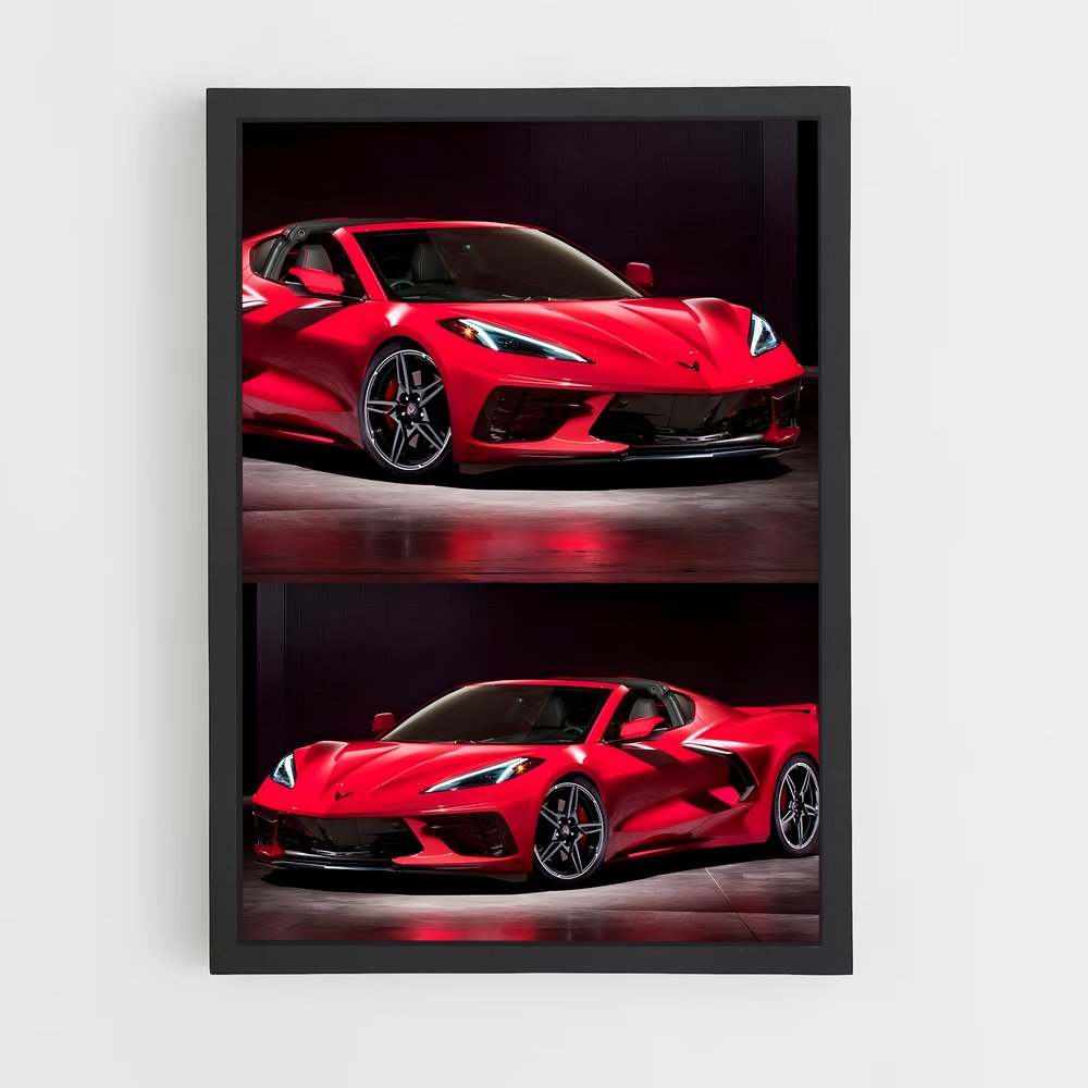 ap-corvette c8 z06-7 cadre Noir