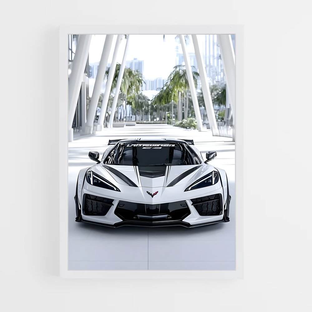 ap-corvette zr1-8 cadre Blanc