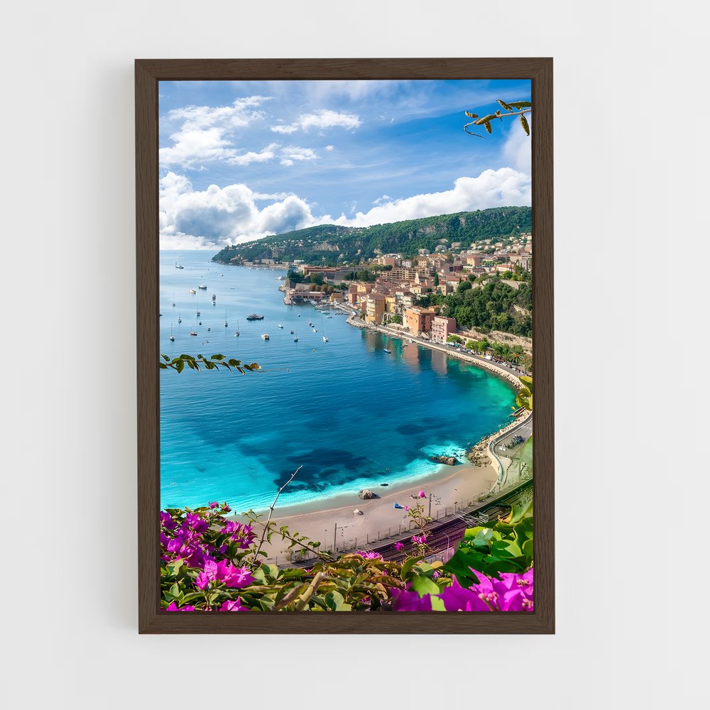 ap-cote azur-3 cadre Bois foncé