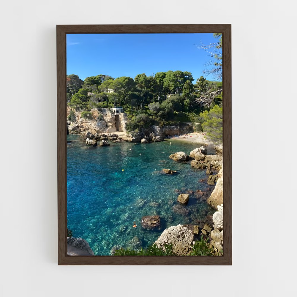 ap-cote azur-4 cadre Bois foncé