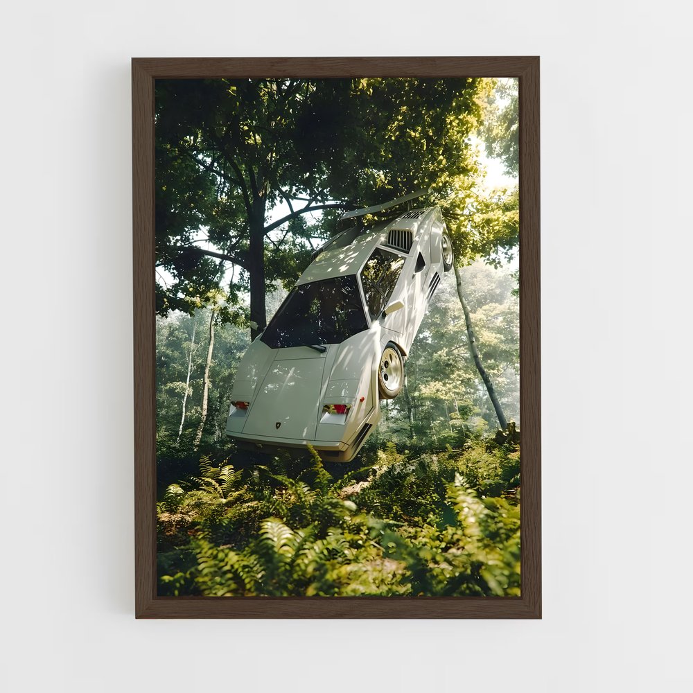 ap-countach-8 cadre Bois foncé