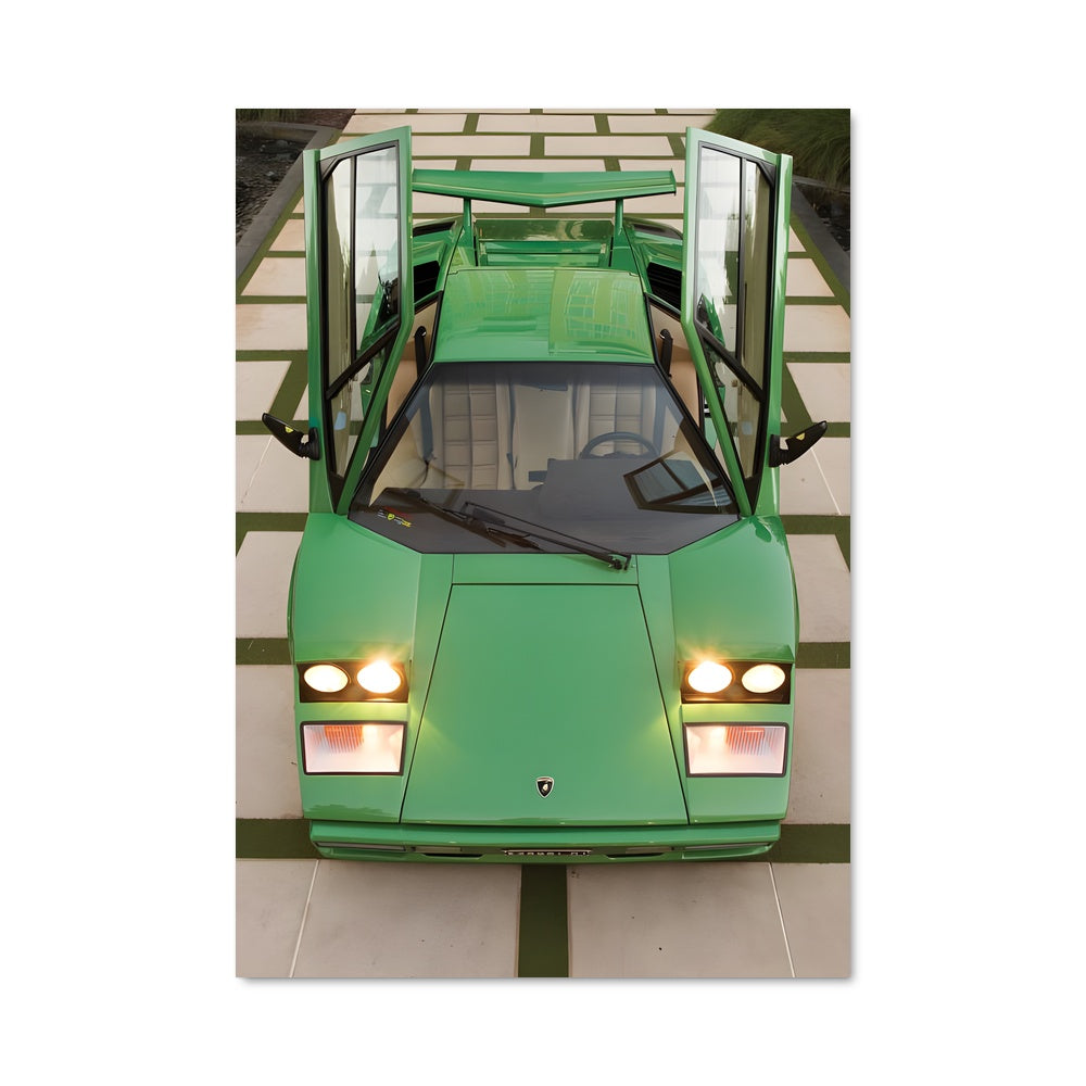 Poster Countach Vert
