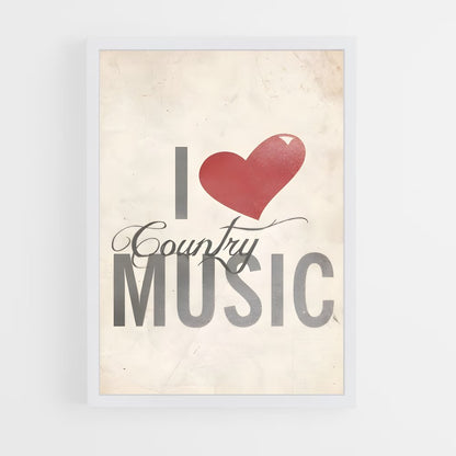 ap-country music-3 cadre Blanc