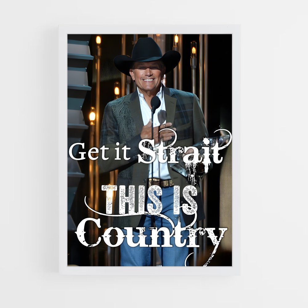 ap-country music-4 cadre Blanc