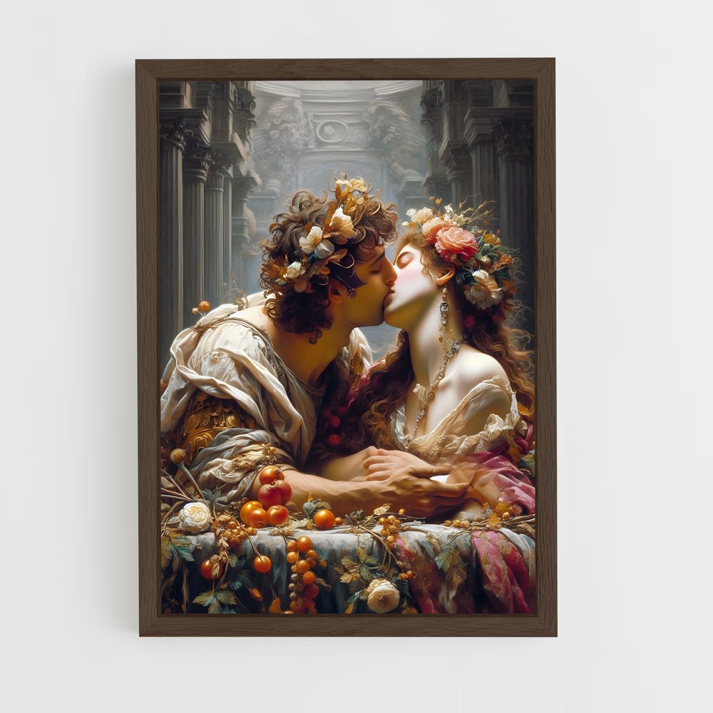 ap-courtly love-3 cadre Bois foncé