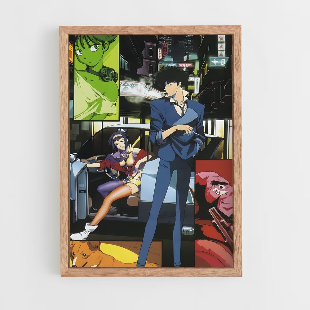ap-cowboy bebop-10 cadre Bois clair