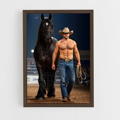 ap-cowboys-1 cadre Bois foncé