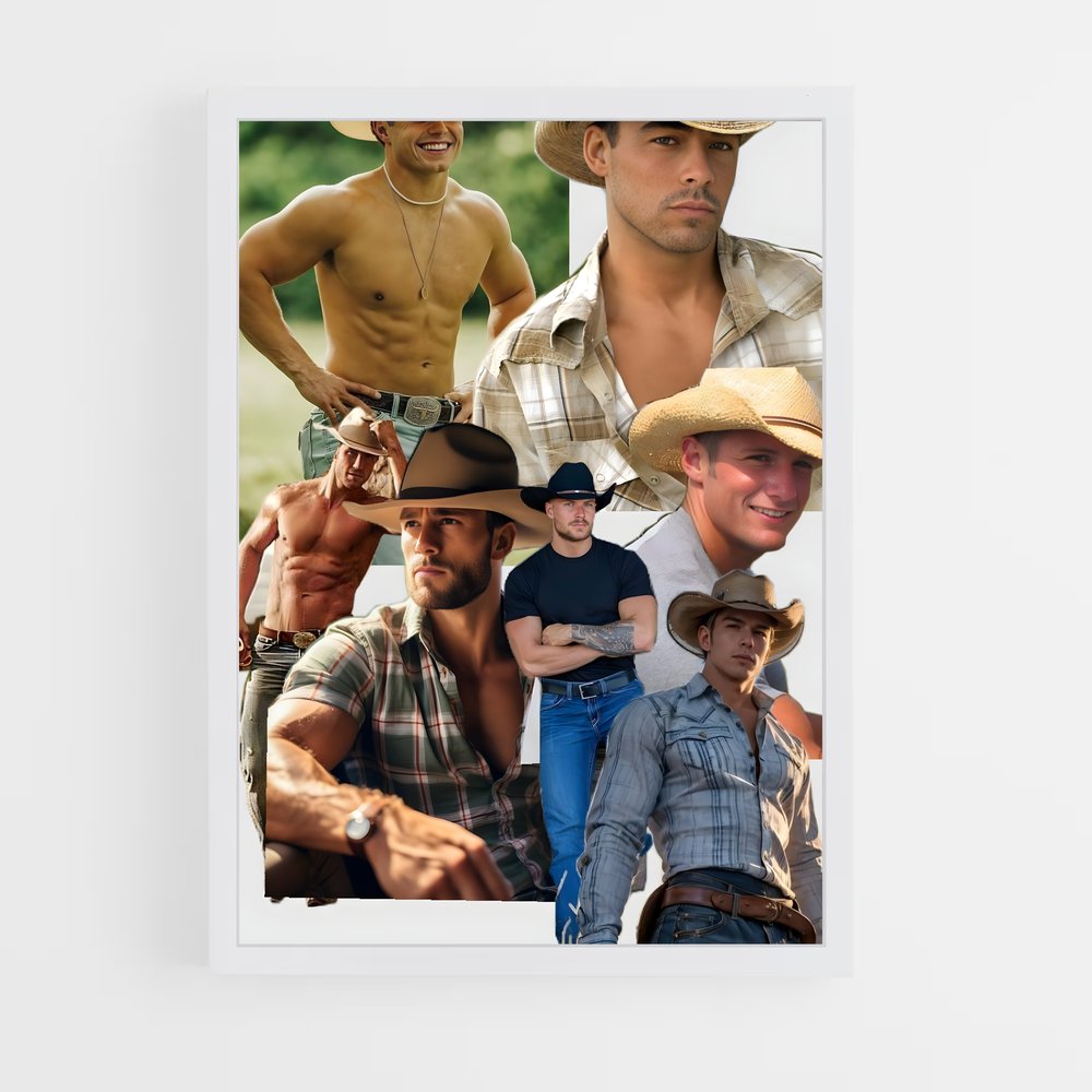 ap-cowboys-3 cadre Blanc