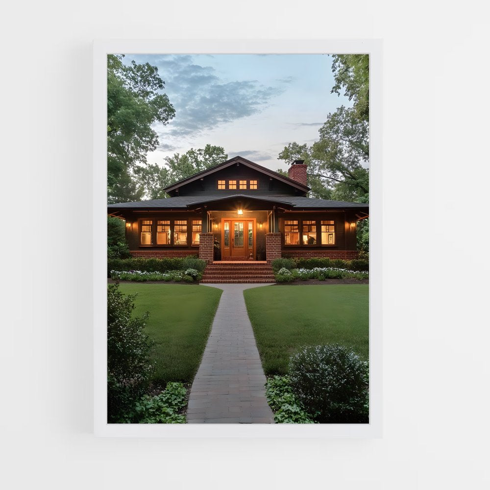 ap-craftsman architecture-3 cadre Blanc