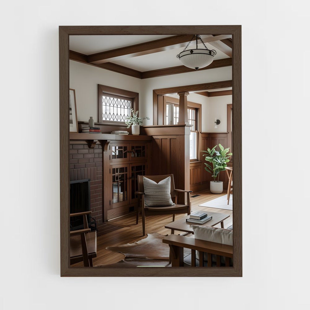 ap-craftsman architecture-6 cadre Bois foncé