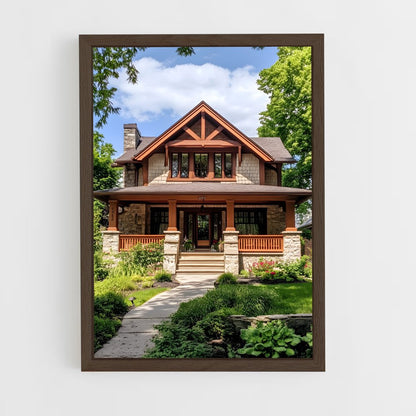 ap-craftsman architecture-9 cadre Bois foncé