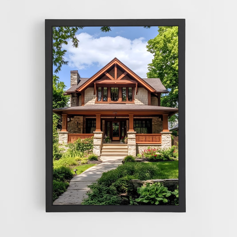ap-craftsman architecture-9 cadre Noir