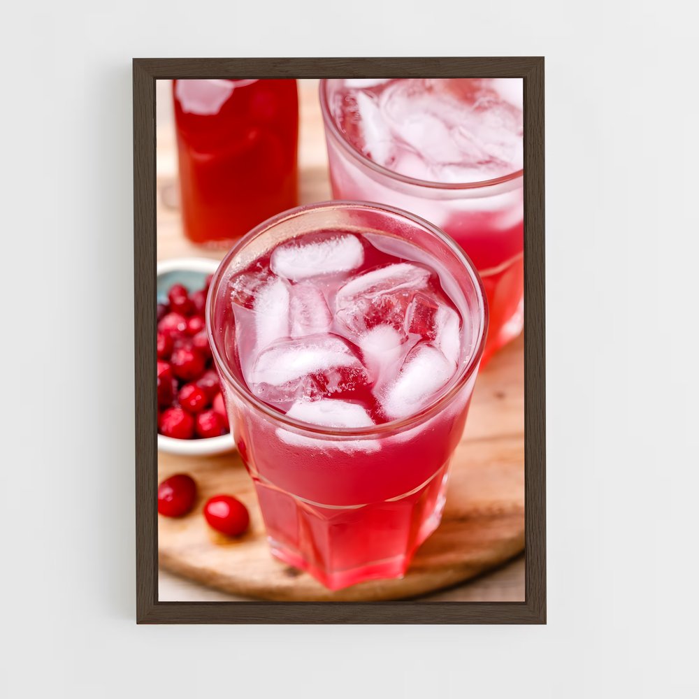 ap-cranberry juice-2 cadre Bois foncé