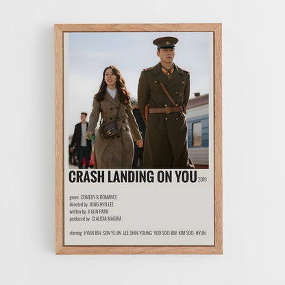 ap-crash landing on you-1 cadre Bois clair