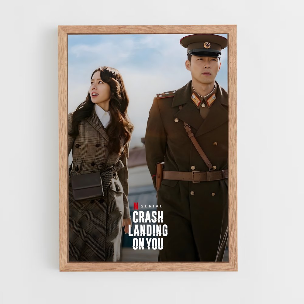ap-crash landing on you-2 cadre Bois clair