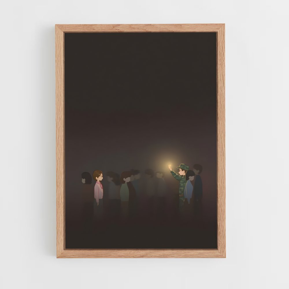 ap-crash landing on you-3 cadre Bois clair