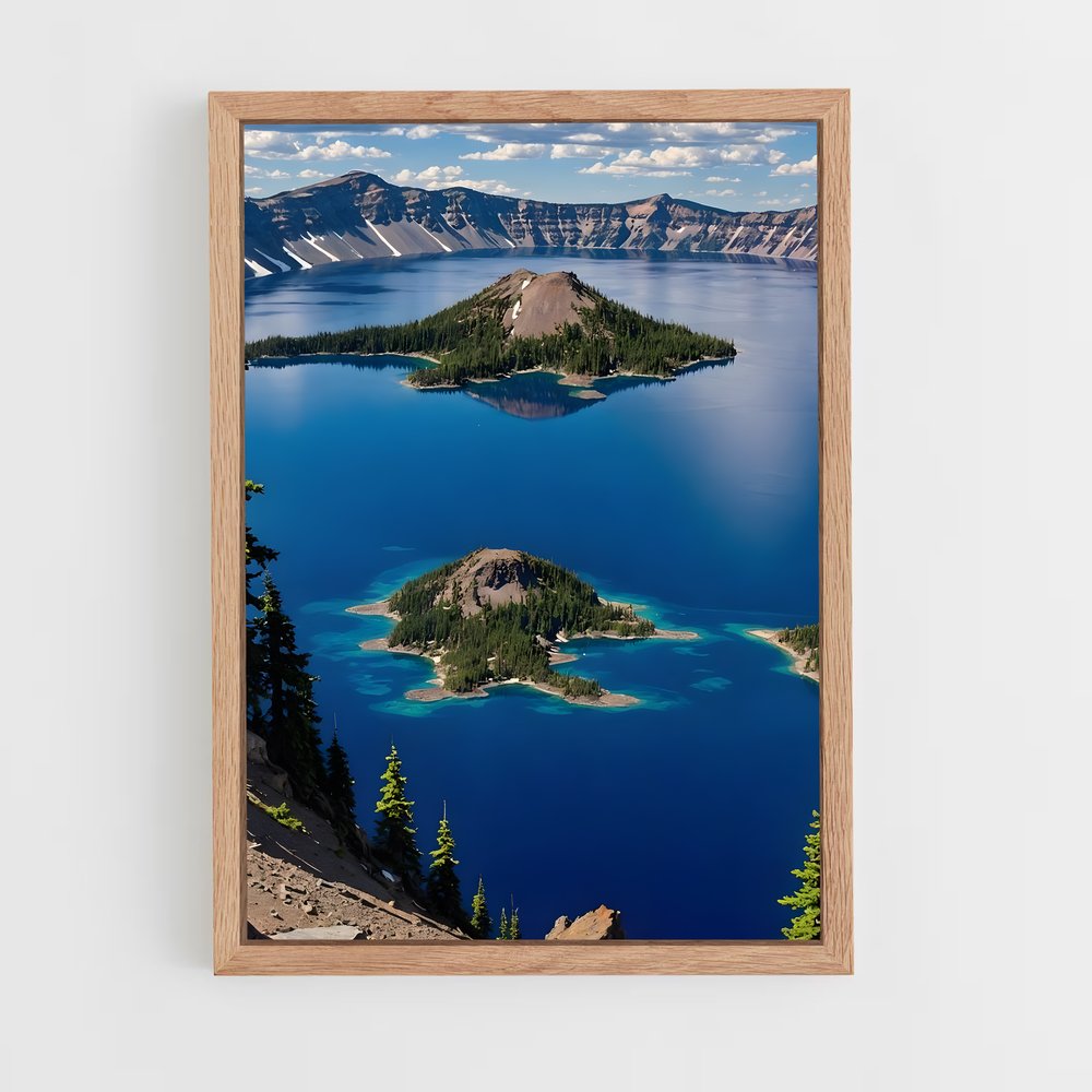 ap-crater lake-1 cadre Bois clair