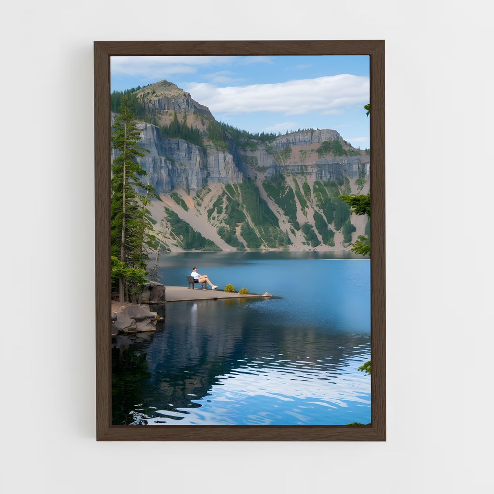 ap-crater lake-2 cadre Bois foncé