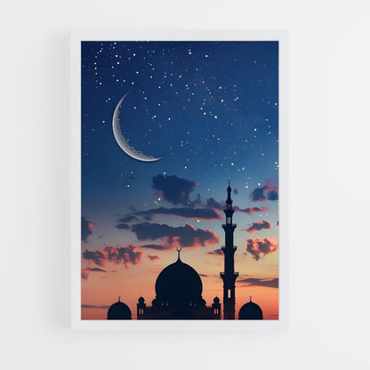 ap-crescent moon star-2 cadre Blanc