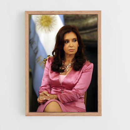 ap-cristina kirchner-3 cadre Bois clair