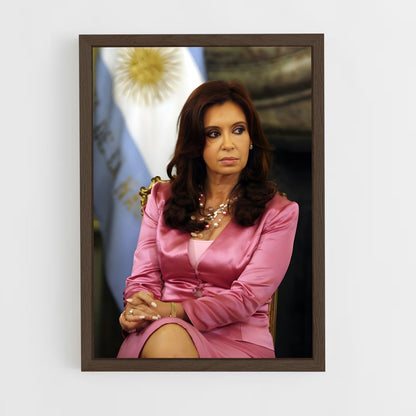 ap-cristina kirchner-3 cadre Bois foncé