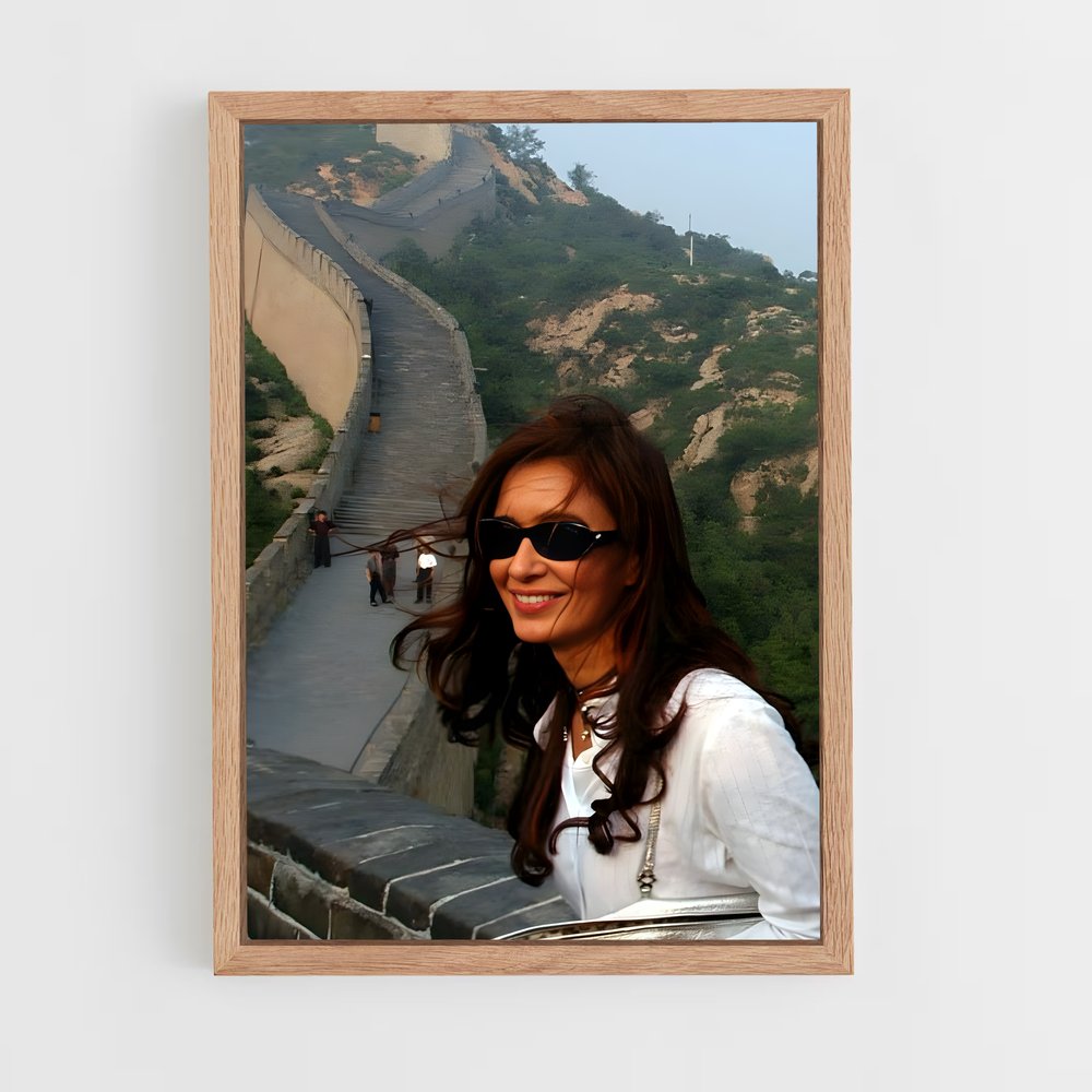 ap-cristina kirchner-6 cadre Bois clair