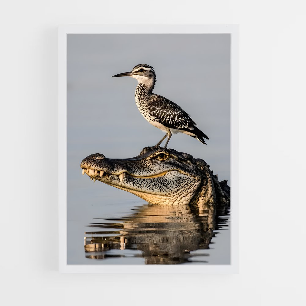 ap-crocodile-11 cadre Blanc