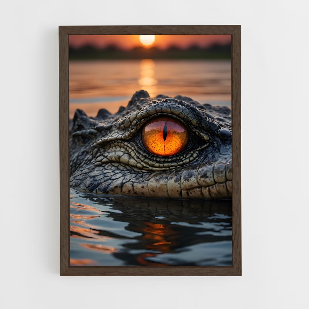 ap-crocodile-4 cadre Bois foncé